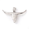 Tibetan Style 304 Stainless Steel Pendants STAS-P305-41AS-2