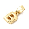 Brass Letter Charms KK-G554-22G-B-2