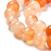 Natural Carnelian Beads Strands G-N0006-8mm-17-3