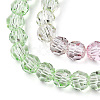 Transparent Glass Beads Strands X-GLAA-E036-07U-4