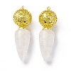 Natural Quartz Crystal Big Pendants G-H281-07G-10-2