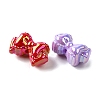UV Plating Opaque Acrylic Beads MACR-F083-07-2