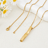 304 Stainless Steel Twisted Rectangle Pendant Urn Ashes Necklaces NJEW-WH0036-029G-4