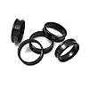 201 Stainless Steel Grooved Finger Ring Settings STAS-TAC0001-10E-B-5