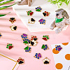 30Pcs 5 Colors Alloy Enamel Pendants FIND-TA0006-07-6