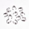 Tarnish Resistant 201 Stainless Steel Snap on Bails STAS-F117-16P-2.5x5.5-1