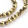 Electroplate Glass Bead Strands EGLA-R042-4mm-M-3
