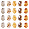 20Pcs 5 Colors Opaque Resin Cabochons RESI-TA0004-31-3