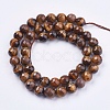 Natural Tiger Eye Round Bead Strands X-G-R203-8mm-2