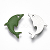 201 Stainless Steel Enamel Pendants X-STAS-N088-16-4