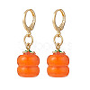 Fruit Handmade Lampwork Pendants Dangle Earrings EJEW-JE05123-4
