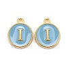 Golden Plated Alloy Enamel Charms X-ENAM-S118-04I-1