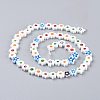 Handmade Millefiori Glass Bead Strands LAMP-J035-8mm-11-3