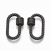 Brass Screw Carabiner Lock Charms KK-T047-02-3