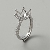 Adjustable Brass Ring Findings KK-WH0062-40P-1