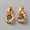 925 Sterling Silver Pave Cubic Zirconia Twister Clasps STER-WH0027-07A-G-1