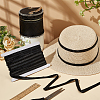 Sparkle Polyester Lace Ribbons OCOR-WH0090-67D-5