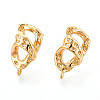 Brass Stud Earring Findings X1-KK-N263-17G-1