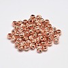 Rack Plating Brass Corrugated Round Spacer Beads KK-I600-4mm-RG-RS-2