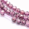 Natural Garnet Beads Strands G-O166-13A-2mm-3