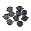 304 Stainless Steel Cabochon Connector Settings STAS-I161-03E-B-1