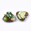 Assembled Bronzite and Imperial Jasper Pendants X-G-T111-04I-3