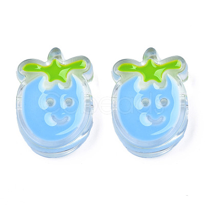 Transparent Acrylic Enamel Beads TACR-N012-004A-1