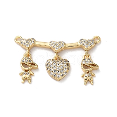 Brass Pave Cubic Zirconia Pendants KK-M287-05G-A-1