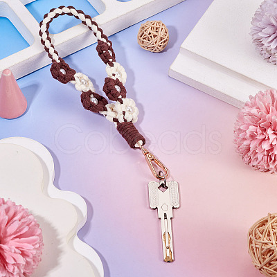 Hand-woven Flower Pendant Decorations KEYC-TAC0009-02KCG-08-1