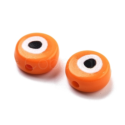 Opaque Printed Acrylic Beads OACR-G038-04F-1