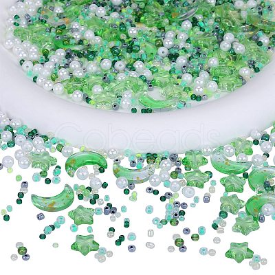 2 Bag Glass & Seed Beads GLAA-SZC0001-94A-1