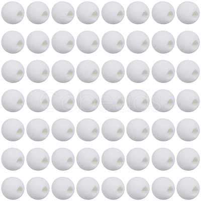 5 Strands Synthetic Lava Rock Round Beads Strands G-PA0002-40-1