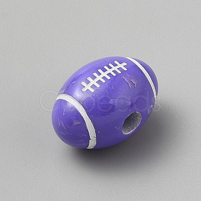 Opaque Acrylic European Beads SACR-CJC0001-34C-1