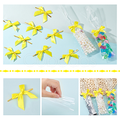 240Pcs 2 Style Polyester Packaging Ribbon Bowknots AJEW-PH0003-60-1