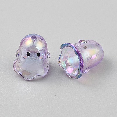 Transparent Acrylic Bead Caps TACR-WH0021-20A-1