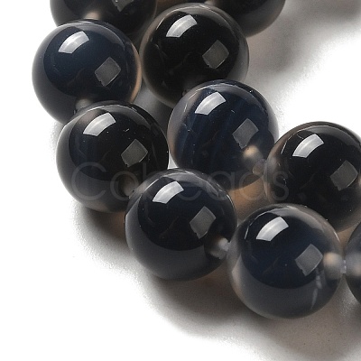 Natural Dyed & Heated Runny Agate Beads Strands G-K356-A02-02-1