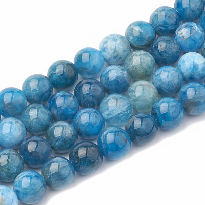 Natural Apatite Beads Strands G-S333-6mm-012-1