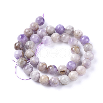 Natural Lavender Amethyst Beads Strands X-G-L555-01-4mm-1