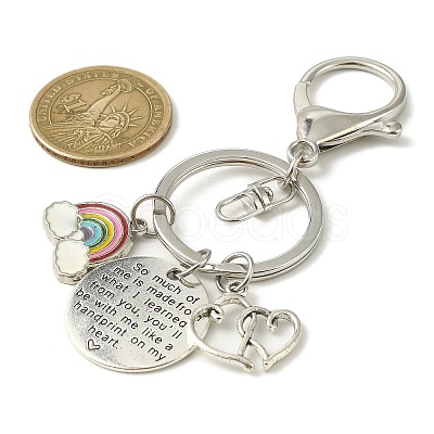 Teachers' Day Rainbow Alloy Enamel Keychains KEYC-TA00024-02-1