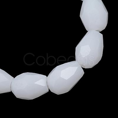 Opaque Solid Glass Bead Strands GLAA-R168-3x5-02C-1
