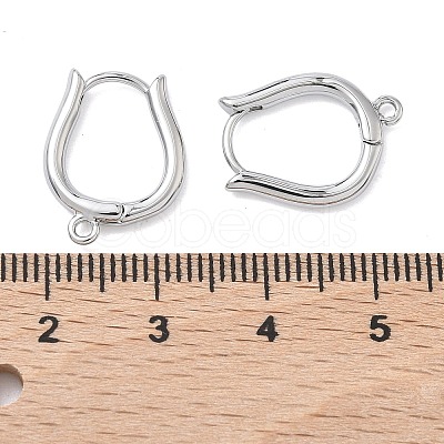 SHEGRACE Brass Hoop Earrings Findings XGR0157P-87P-1