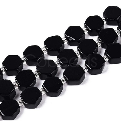 Natural Obsidian Beads Strands G-P534-A22-01-1