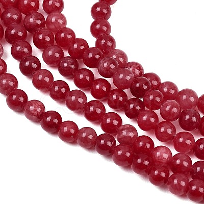 Natural Dyed Marble Beads Strands X-G-D315-A01-05-4mm-1