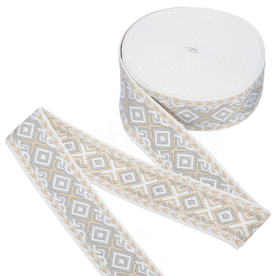 Ethnic Style Polyester Ribbon OCOR-WH0105-092C-1