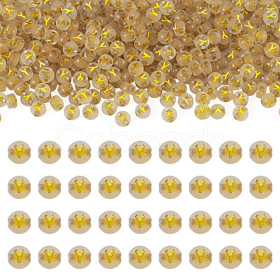 50G Luminous Transparent Acrylic Beads OACR-TAD0001-01Y-1