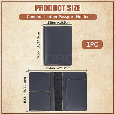 Cowhide Passport Protector Covers OFST-WH20007-024D-1
