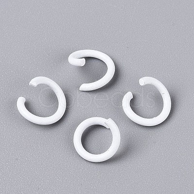Spray Painted Iron Open Jump Rings IFIN-T017-04B-31-1