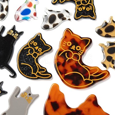 Cat/Kitten Pendant Kit for DIY Jewelry Making Finding Kit DIY-LS0004-04-1