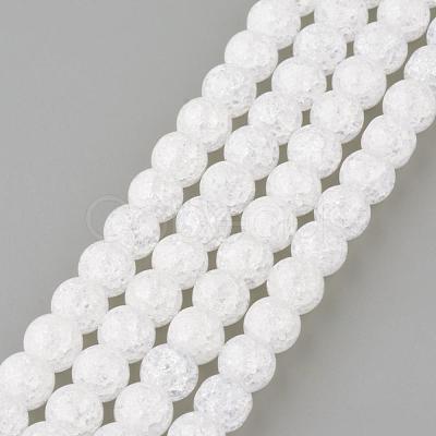 Synthetic Crackle Quartz Beads Strands GLAA-S134-10mm-05-1