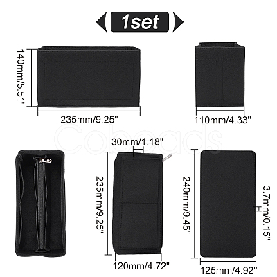 Wool & Nylon Purse Organizer Insert Sets DIY-WH0304-599B-04-1